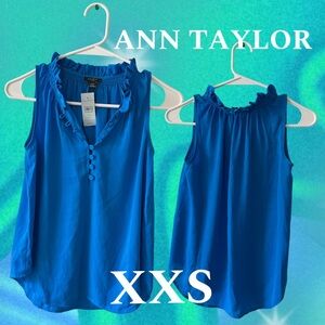 ANN TAYLOR Blue Blouse XXS